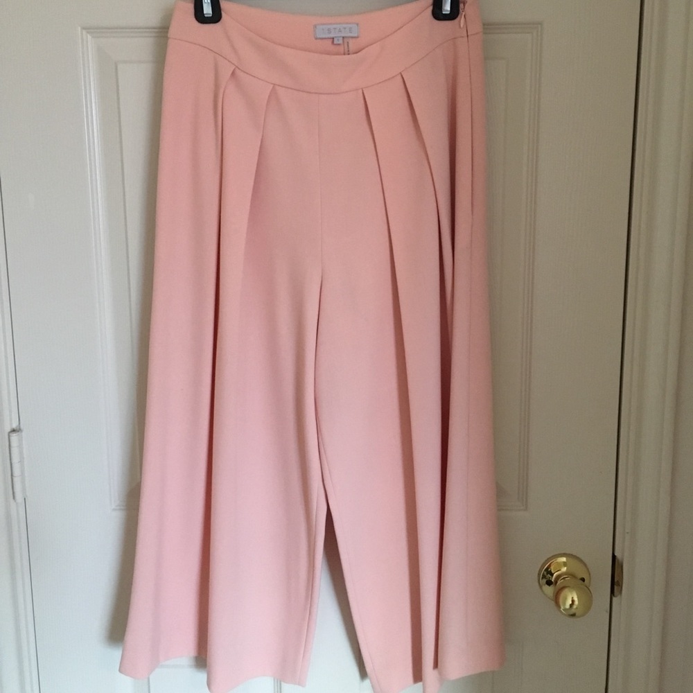 Wide leg pink pants